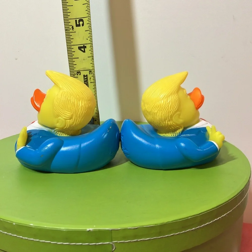 Donald Trump The 47th USA President Rubber Duck Floating Bath Toy - 2 pc. Set